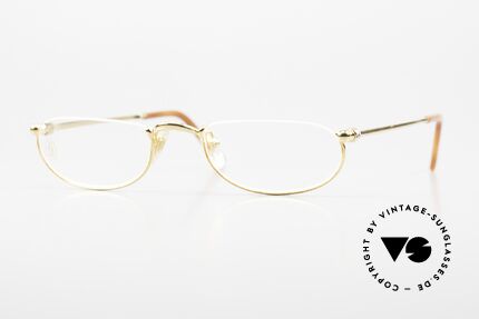 Cartier Demi Lune 2000 Oval Reading Frame Gold Details