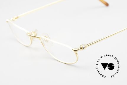 Cartier Demi Lune 2000 - S Oval Reading Frame Gold, unworn luxury frame with original box and packing, Made for Men and Women