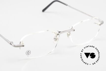 Cartier T-Eye Rimless Titanium Frame Rimless, approx. 20 years old UNWORN Cartier original, Made for Men and Women