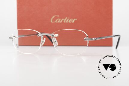 Cartier T-Eye Rimless Titanium Frame Rimless, Size: medium, Made for Men and Women