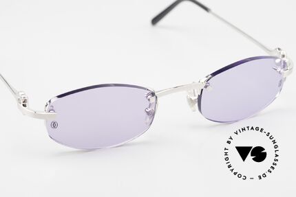 Cartier Meltem Rimless Luxury Sunglasses, approx. 20 years old UNWORN Cartier original, Made for Men and Women