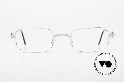Cartier Dreamer 90s Frame Brushed Platinum, precious & very striking design, in size 50°23, 140, Made for Men and Women
