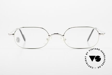 Cartier Orfy Platinum Plated Frame 90s, ORFY = a model of the Cartier 'Thin Rim' Collection, Made for Men and Women