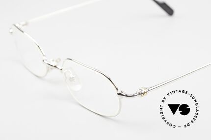 Cartier Orfy Platinum Plated Frame 90s, precious platinum-plated frame in size 50-21, 140mm, Made for Men and Women