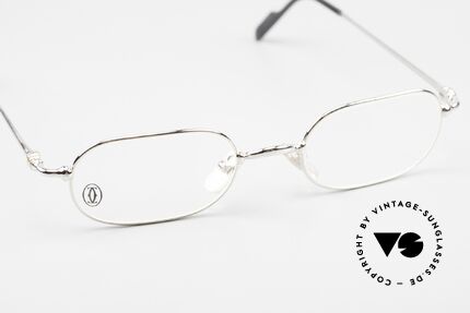 Cartier Orfy Platinum Plated Frame 90s, unworn rarity incl. orig. Cartier packing (case, cloth), Made for Men and Women