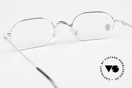 Cartier Orfy Platinum Plated Frame 90s, NO retro eyewear, but a 25 years old Cartier Original, Made for Men and Women