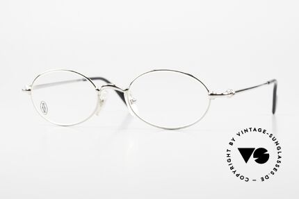 Cartier Filao Small Oval Platinum Frame Details