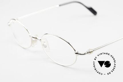 Cartier Filao Small Oval Platinum Frame, unworn luxury frame with original box and packing, Made for Men and Women
