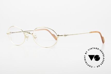 Cartier Filao - M Oval Frame 90s Gold Plated, costly 22ct GOLD-PLATED frame; Ref.no. T8100350, Made for Men and Women