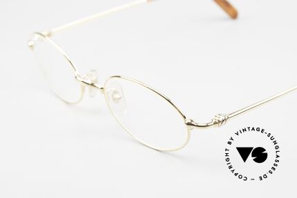 Cartier Filao Oval Frame 90s Gold Plated, unworn luxury frame with original box and packing, Made for Men and Women