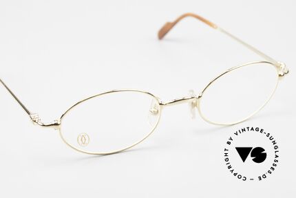 Cartier Filao Oval Frame 90s Gold Plated, NO retro eyeglasses; an old original from app. 1999!, Made for Men and Women