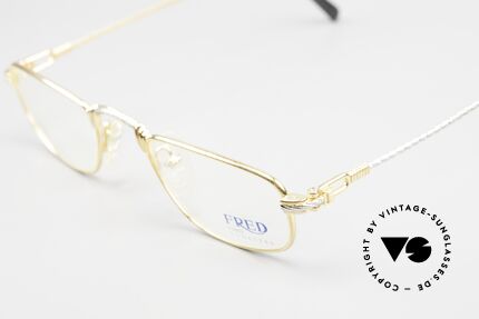 Fred Demi Lune - S Half Moon Reading Glasses, temples and bridge are twisted like a hawser; UNIQUE, Made for Men and Women