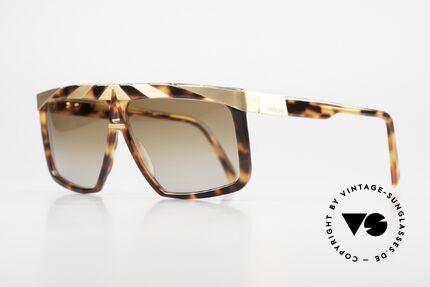 Alpina G81 24ct Gold Plated Sunglasses, conspicuous frame design with ornamenting details, Made for Men and Women
