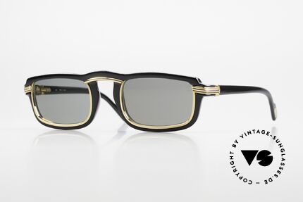 Cartier Vertigo Rare Luxury Sunglasses 90's, ultra rare CARTIER vintage sunglasses in M size 52°24, Made for Men and Women