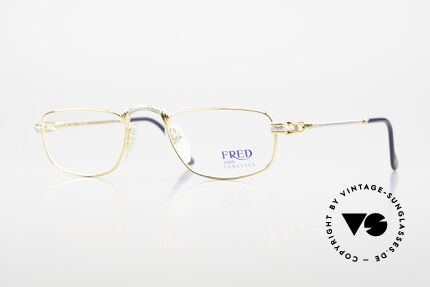 Fred Demi Lune - M Half Moon Reading Eyewear, vintage reading glasses by Fred, Paris from the 1990's, Made for Men and Women