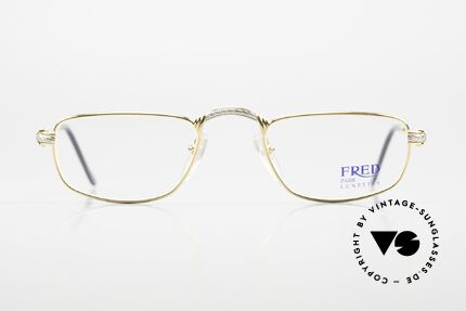 Fred Demi Lune - M Half Moon Reading Eyewear, marine design (distinctive Fred) in SMALL size 51/23, Made for Men and Women