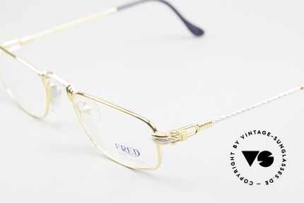 Fred Demi Lune - M Half Moon Reading Eyewear, temples and bridge are twisted like a hawser; UNIQUE, Made for Men and Women