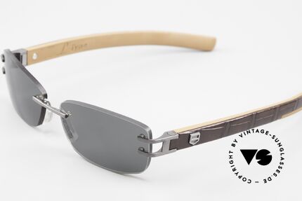 Tag Heuer L-Type 0115 Rimless Luxury Sunglasses, hypoallergenic elastomer (a FORMULA 1 innovation), Made for Men and Women