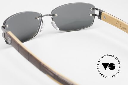 Tag Heuer L-Type 0115 Rimless Luxury Sunglasses, unworn rarity with original hard case by TAG HEUER, Made for Men and Women
