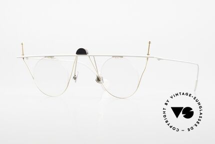 Paul Chiol 07 Rimless Art Glasses Bauhaus, vintage 90's Paul CHIOL designer eyeglass-frame, Made for Men and Women