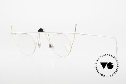 Paul Chiol 07 Rimless Art Glasses Bauhaus, filigree and cleverly devised design; simply chichi, Made for Men and Women