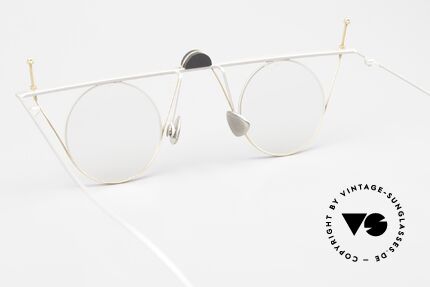 Paul Chiol 07 Rimless Art Glasses Bauhaus, the frame (Bauhaus style) can be glazed optionally, Made for Men and Women