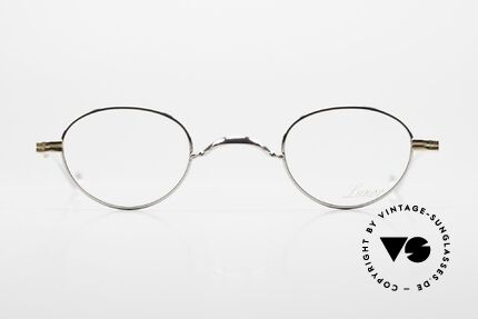 Lunor II 03 XS Unisex Frame Bicolor, rare bicolor: platinum-plated frame with golden hinges, Made for Men and Women