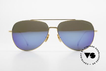 DITA Flight 004 Mirrored Lenses Polarized, 18kt gold plated titanium frame, made in Japan, Made for Men