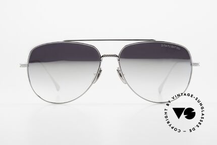 DITA Flight 004 Silver Mirrored Sun Lenses, palladium-plated titanium frame, made in Japan, Made for Men