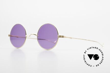 Lunor II 23 Limited Edition Matt Gold, circular frame design in M size 42mm with a W bridge, Made for Men and Women