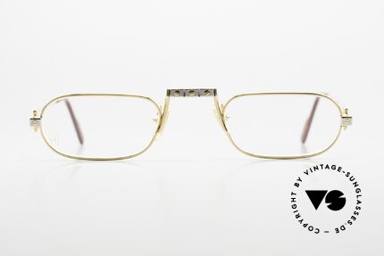 Cartier Demi Lune Santos 80's Reading Specs Rare Size, mod. 'Demi Lune' was launched in 1987 and made till 1997, Made for Men