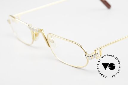 Cartier Demi Lune Santos 80's Reading Specs Rare Size, LIMITED edition in size 50-26, 145 (bigger than the others), Made for Men