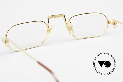 Cartier Demi Lune Santos 80's Reading Specs Rare Size, NO RETRO specs; an approx. 30 years old Cartier ORIGINAL, Made for Men