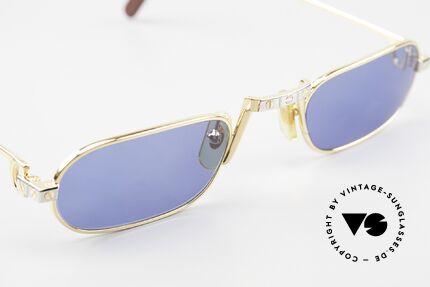 Cartier Demi Lune Santos Ultra Rare 80s Reading Glasses, 2. hand in mint condition (with new sun lenses; 100% UV), Made for Men