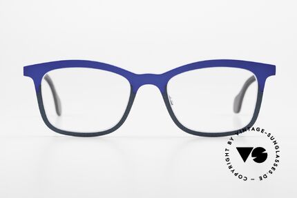 Theo Belgium Mille 55 Pure Titanium Frame Bicolor, model mille +55 with col. 428 (blue & turquois), Made for Men and Women