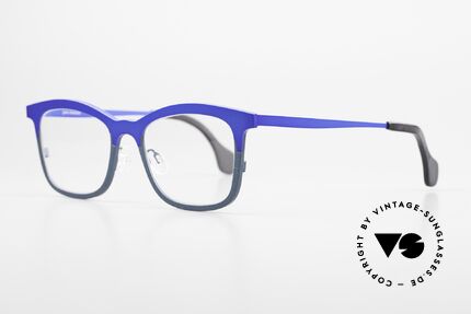 Theo Belgium Mille 55 Pure Titanium Frame Bicolor, from the"mille metal" series in size 55-19, 135, Made for Men and Women