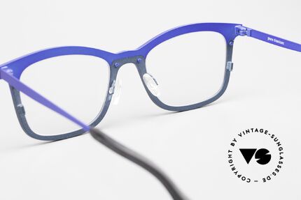 Theo Belgium Mille 55 Pure Titanium Frame Bicolor, 140mm width = a LARGE size for ladies & gents, Made for Men and Women