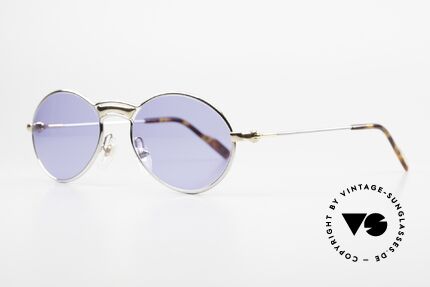Aston Martin AM01 Limited 90s Platinum Frame, high-end men's sunglasses with solid blue sun lenses, Made for Men