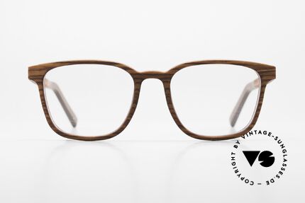 Kerbholz Ludwig Men's Wood Frame Beechwood, reddish brown / dark red wood looks like beech wood, Made for Men