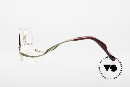Colani 1251 Gold Green Glitter Effect, unworn (like all our fancy 80s eyewear by COLANI), Made for Women