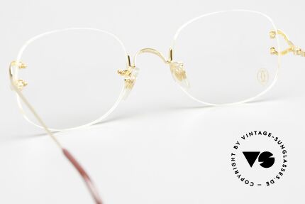Cartier Serrano Ultra Rare Large 55mm Size, any optician can change the lens shape as desired, Made for Men and Women