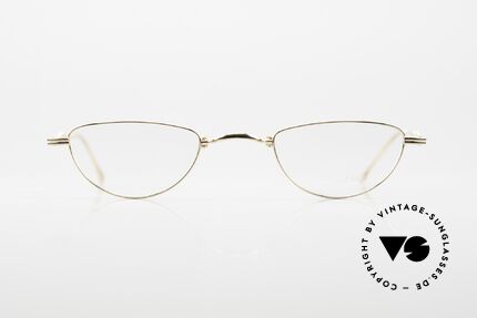 Lunor XXV Folding 06 22ct Gold-Plated Vintage Frame, traditional German brand; quality handmade in Germany, Made for Men and Women