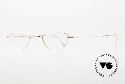 Lunor XXV Folding 06 22ct Gold-Plated Vintage Frame, well-known for the "W-bridge" & the plain frame designs, Made for Men and Women