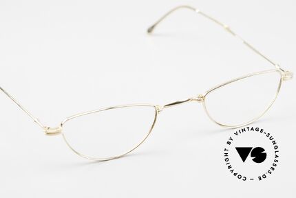 Lunor XXV Folding 06 22ct Gold-Plated Vintage Frame, unworn single item (for all lovers of quality), true rarity!, Made for Men and Women