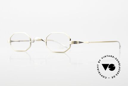 Lunor II 01 Octag Frame Antique Gold, full rimmed, antique-gold: tangible top-notch quality, Made for Men and Women