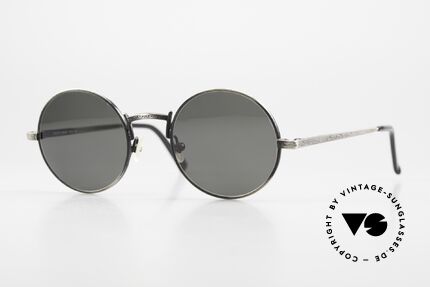 Giorgio Armani 128 Antique Silver Frame Finish, rare vintage sunglasses by famous Giorgio Armani, Made for Men and Women