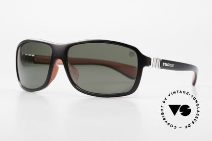Tag Heuer 9302 Legend Temples Shaped Like A Watch, the hinges are designed like a Tag Heuer watch strap, Made for Men