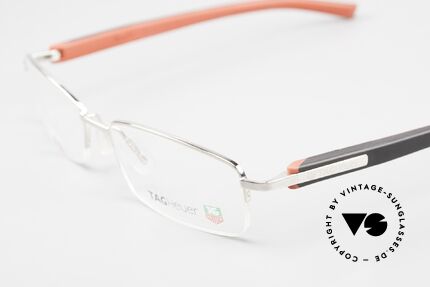 Tag Heuer 8209 Trends Sporty Semi Rimless Glasses, red/black color shall symbolize dynamics / racing, Made for Men
