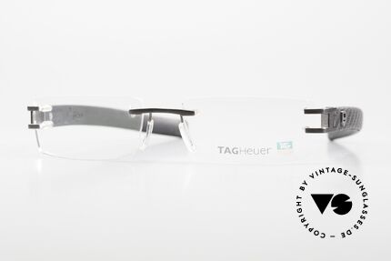 Tag Heuer L-Type 0112 Rimless Frame Leather Temples Details