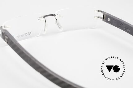 Tag Heuer L-Type 0112 Rimless Frame Leather Temples, NO RETRO EYEWEAR, but an old ORIGINAL from 2006, Made for Men